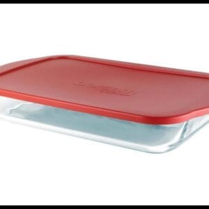 Travessa de Vidro com Tampa Retangular 41x6,5x26cm Pasabahce Borcam