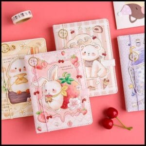 Caderno Luxo Com Fecho Magnético Capa Puff - Sabores