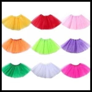 Saia De Tule Adulto Com Lisa Carnaval 38 Cm