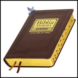 Bíblia Sagrada Letra Gigante Almeida Corrigida ARC Índice Lateral Marrom