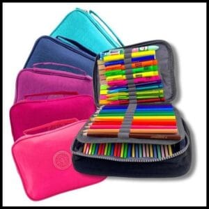 Estojo Infantil Escolar Feminino Masculino Box Juvenil Grande Jumbo 2 Compartimentos