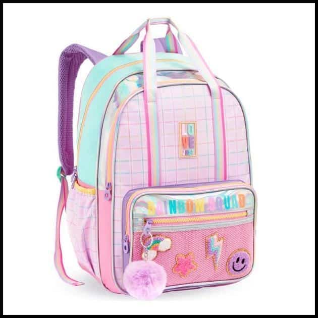 Mochila Escolar Juvenil Rainbow Squad Feminina 2025 Luxo