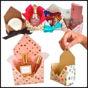 Caixa Envelope PEQ. 12x8x4cm. Sabonetes, floricultura, Lembrancinha Presentes Caixa Envelope