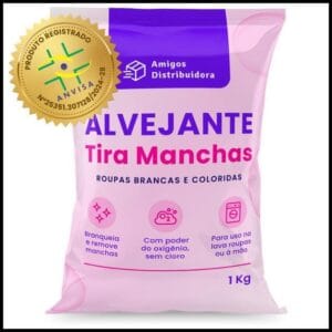 Alvejante sem cloro - Tira Manchas Roupas Brancas e Coloridas - 1 kg