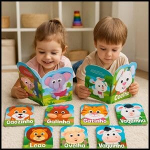 Kit com 8 Livros Infantil de Histórias para Ler para Crianças e Bebês