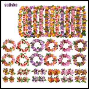 Sutiska 1 Peça De Flores Havaianas leis Guirlanda Colar Vestidos De Festa