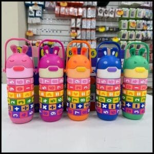 Garrafa De Água Infantil Interativa Educacional Com Cores E Tabuada Números E Contas interativa De Contas Giratórias