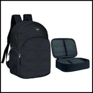 Kit Mochila Escolar Juvenil + Estojo Box 100 Pens Estruturado Porta Lapis Yepp