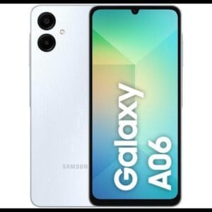 Smartphone Samsung Galaxy A06 128GB 4GB RAM Branco 6,7" Câm. Dupla + Selfie 8MP