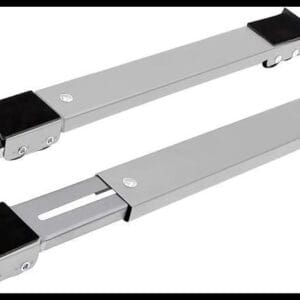 Suporte C/Rodinhas Base Ajustável Máquina Lavar Fogão Geladeira Móveis Resistente Reforçado