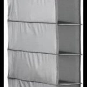 Oikos - Organizador Dobrável de Armário com 10 Nichos Cinza