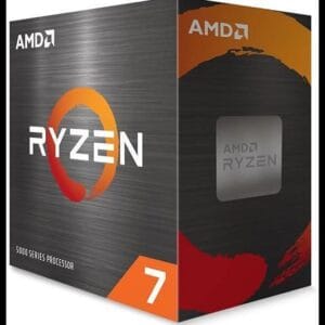 PROCESSADOR AMD RYZEN 7 5700X 3.4GHz (TURBO 4.6GHz) 32MB CACHE AM4 100-100000926WOF, Cerâmica cinza