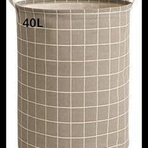 Cesto de Roupa Suja Organizador Brinquedo 40 Litros Dobrável Multiuso Poliester Com Alças Para Banheiro, Quarto, Lavanderia, Cozinha - Ótimo Para Guardar Livros, Roupas, Brinquedos, Toalhas