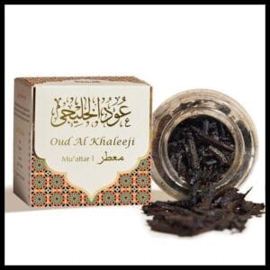 Frasco de 40 g de incenso Dukhni Oud Al Khaleeji Muattar Bakhoor
