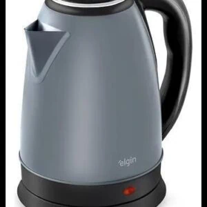 Chaleira Elétrica Inox Elgin Sem Fio 1,8 L Cinza Lunar