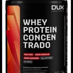 Whey Protein Concentrado Pote (900g) Dux Nutrition Sabor Chocolate