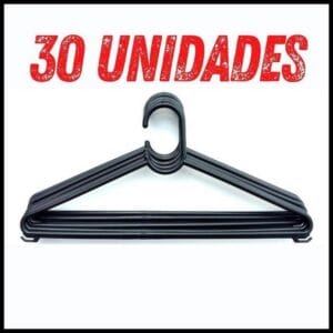 Cabides para Roupas, Kit de Cabides para Roupas Cabide Preto adulto, cabide reforçado adulto Fabrica