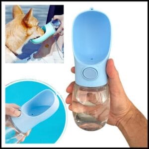 Garrafa Água Pet Bebedouro Portátil Cão Cachorro 350ml