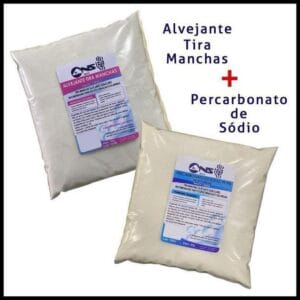 Tira manchas alvejante 1kg + Percarbonato de sódio 1kg