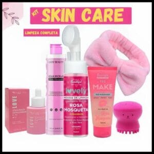 Kit Skin Care Completo Limpeza de Pele Profunda