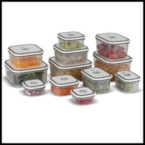 Kit 12 Potes Herméticos Electrolux | Vedação 100% | BPA Free | Organizadores Cozinha + Tampas Transparentes