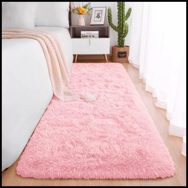 Tapete Passadeira Vários Tamanhos Corredor Quarto Sala Beira de Cama Felpudo Peludo
