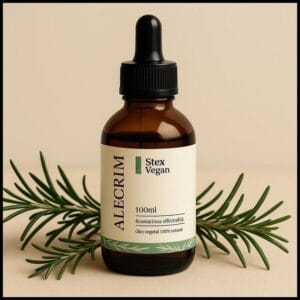 Óleo Vegetal de Alecrim para Crescimento Capilar | Vegano, Natural, Prensado a Frio – Fortalece e Estimula os Fios