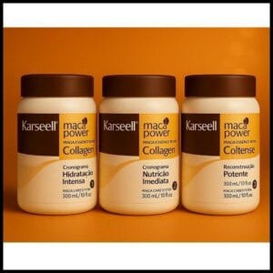 Kit Cronograma Capilar Completo Karseell – 3 Máscaras (Hidratação, Nutrição e Reconstrução)