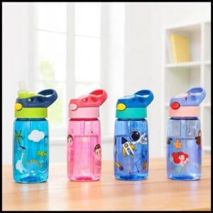 Garrafa / Squeeze Canudo Infantil Plástico / garrafa de água Infantil 450ml