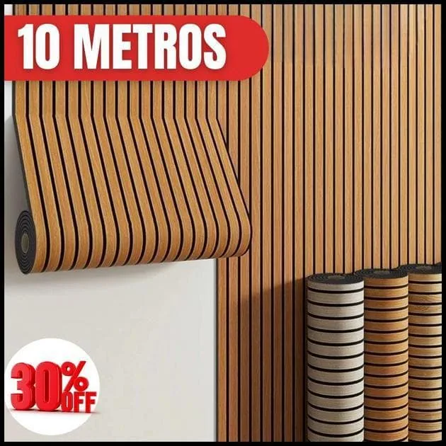 Papel Parede Adesivo Ripado 5m 10m Lavável Removível Fácil de Aplicar Parede Sala Quarto