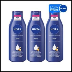 NIVEA Loção Hidratante Milk Pele Seca a Extrasseca 200ml -3 Unidades BBB 26
