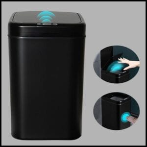 Lixeira Inteligente Sensor Automático Higiênica Antiodor Design Moderno Uso Doméstico Escritório