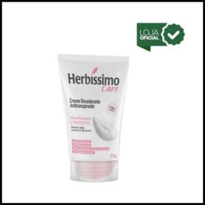 Desodorante Creme Antitranspirante Herb铆ssimo Bisnaga Rosa Mosqueta e Niacinamida 55g