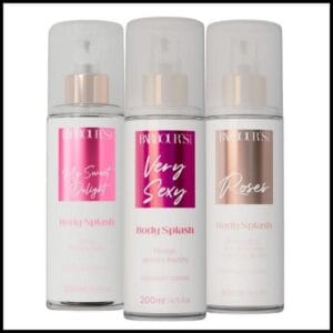 Kit 3 Body Splash Delight Very Sexy Roses 200ml Barbours