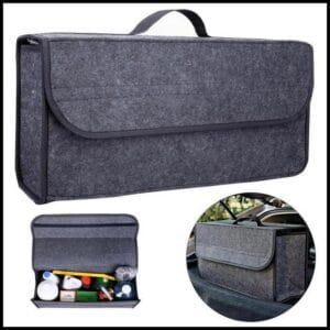 Grande Compartimento Antiderrapante Organizador De Armazenamento De Bota Saco Carro Acessórios De Caixa De Feltro Macio