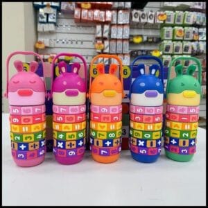 Garrafa De Água Infantil Interativa Educacional Com Cores E Tabuada Números E Contas interativa De Contas Giratórias