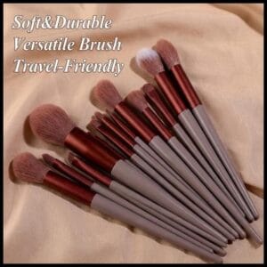 Conjunto De Pincéis De Maquiagem Macios De 13 Unidades , Presente Portátil De Feriado Para Viagem Mulheres
