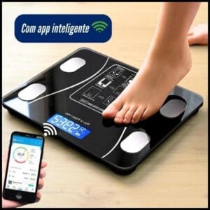 Balança Inteligente com Bioimpedância, App Integrado e Capacidade de até 180kg