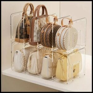 Organizador Acrilico Escritorio Estante Sala Multiuso Livros Bolsa Clutch Carteira Paramount