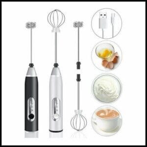 Batedor Misturador Mixer Elétrico para Bebidas Leite Café Clara de Ovo 2 em 1 airer