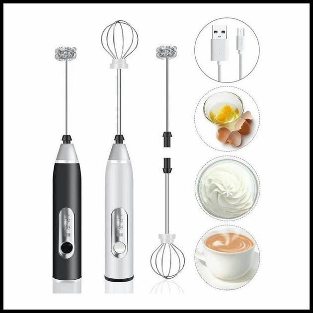 Batedor Misturador Mixer Elétrico para Bebidas Leite Café Clara de Ovo 2 em 1 airer