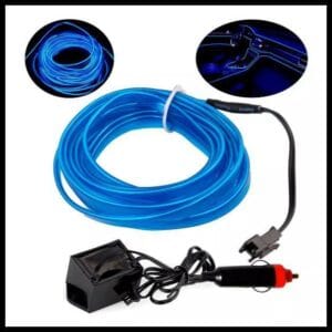 Fita LED Neon Automotiva 5 Metros ou 2m para Painel Interno Carro Interior Várias Cores Iluminação