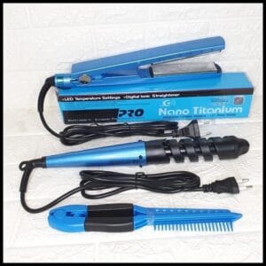 kit Chapinha Profissional Prancha Titânio 110V/220V OFERTA