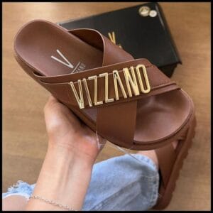 Sandália Vizzano Papete em X Detalhe da Marca 6510.122