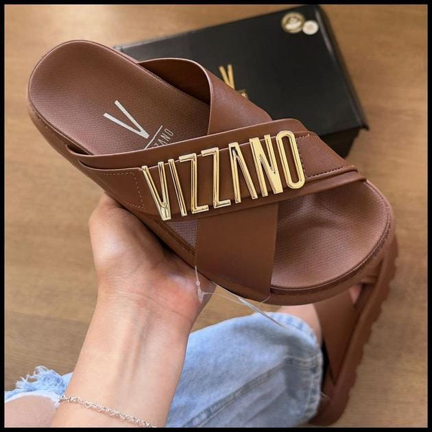 Sandália Vizzano Papete em X Detalhe da Marca 6510.122