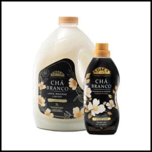 Kit Coala Laundry Chá Branco - 1 lava Roupas 3L +1 Amaciante1L