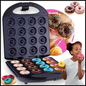 Maquina De Donuts Café Da Manhã Capacidade Para 3/7/16Mini Rosquinha Elétrica 110V e 220V Portátil