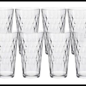 Jogo de Copos de Vidro 8 Peças 350ml Nadir Vitrage