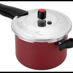 Panela De Pressão Alegrete Antiaderente 4,5L Fechamento Externo Vermelha