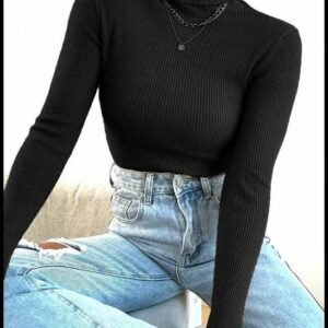 Blusa Tricô Feminina Manga Longa Suéter Inverno Tendencia Moda !!